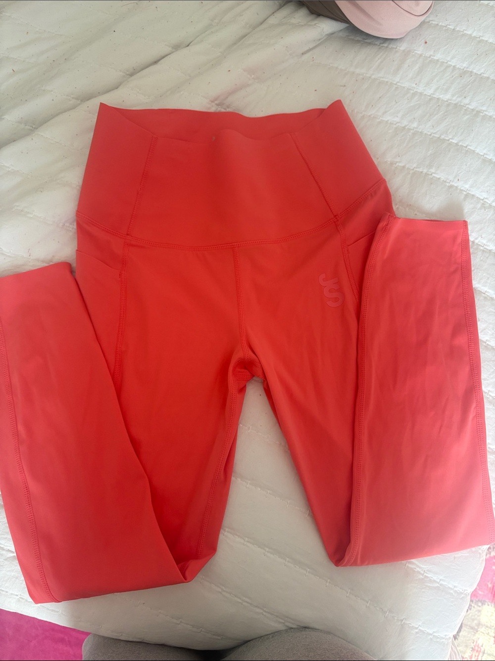 High-Waist Coral Active Leggings